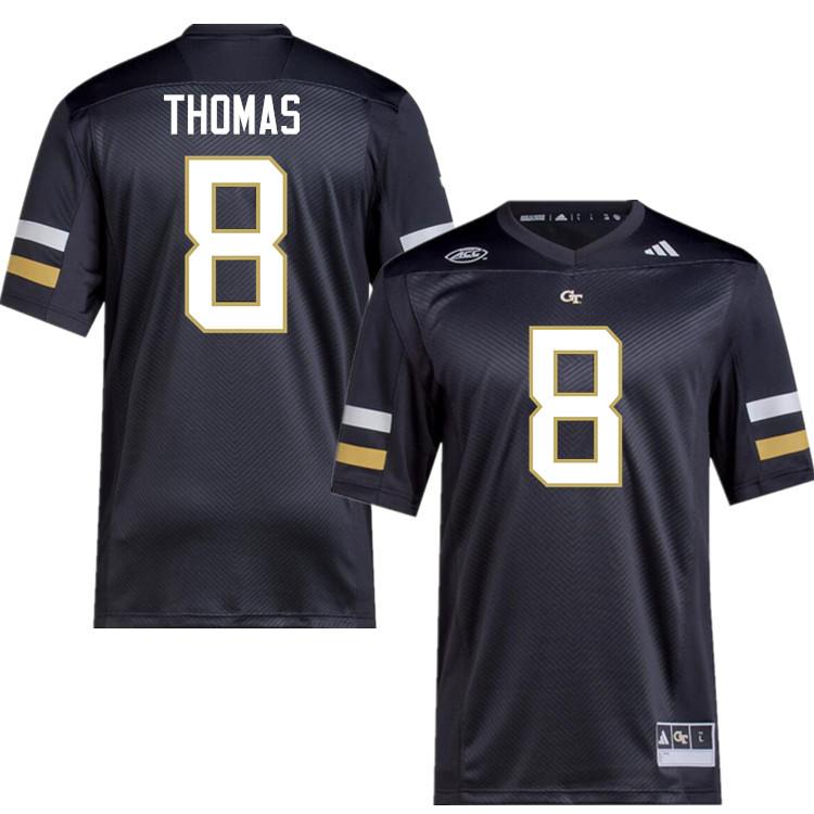 Demaryius Thomas Georgia Tech Jerseys,Georgia Tech Yellow Jackets College Football Uniforms-Black